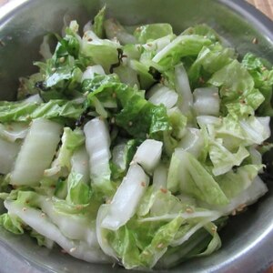 ご飯がススむ！白菜と塩昆布の簡単漬物